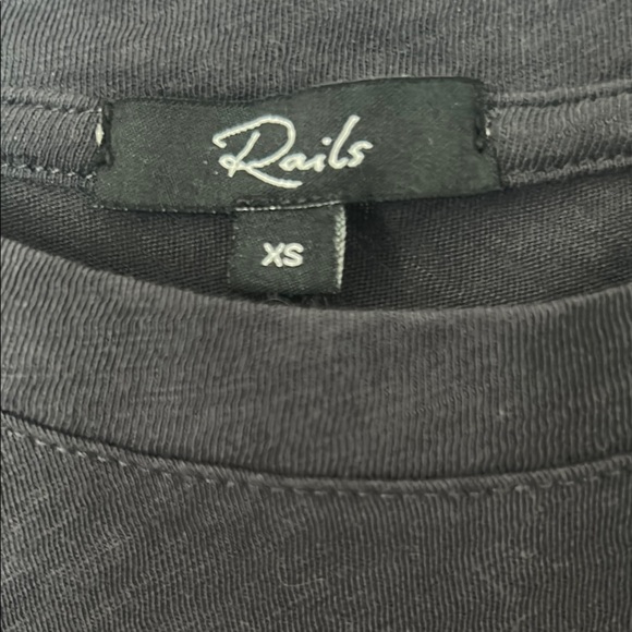 Rails Charcoal Tee with Red Heart and Lightning Bolt - Picture 3 of 6